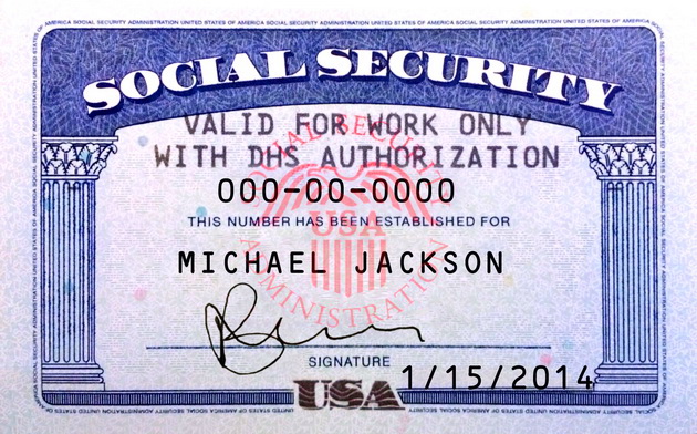 social security number номер социального страхования